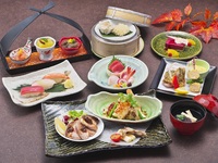 [Akan] Scallop and Pork & Three Pieces of Fresh Sushi Course