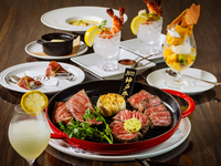 ★7/1～8/31★予約限定！【High Grade Beef Course】３種のステーキを食べ比べ！