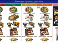 Reservation-Only Dinner Course Menu