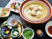 【7日前迄のご予約限定】水たきランチ会席+乾杯酒付　11,000円(税サ込）