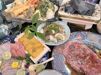 【贅沢サーロイン炭火焼きしゃぶ雲丹板1枚付き】2時間飲み放題付き全6品