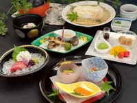 夏季の平日限定　選べるお勧め夏酒1合付【京の風物詩～鱧と鮎のコース～】　