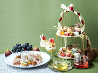 【期間限定】栗×葡萄 秋のアフタヌーンティー（ミニパフェ＋スイーツ＋セイボリー＋カフェフリー）