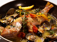 Prefix course ～Blessings of the Sea～ 【Acquapazza】A whole fish stewed...