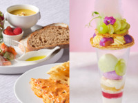 シャインマスカットのミルフィーユパフェ付き！メインが選べるカジュアルランチプレートセット（食後カフェフリー）