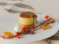 【オプションメニュー】  蜜芋とチーズのブリュレタルト