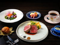 Hiroshima Beef Thigh Steak Course【¥5,500】 
