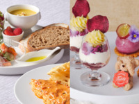 ハーマンテディの芋＆シャインマスカットのスイーツ付き！メインが選べるカジュアルランチプレートセット（食後カフェフリーつき）