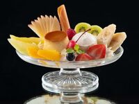 "Pudding a la mode" (with coffee or tea) available only for online reservations