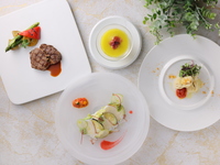 【★夏休み限定特別プライス！乾杯シャンパン付き20%OFF！！】 シーズナルディナー  ＜5品＞