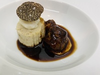 【Dîner】  menu premium. グレードアップ食材を少ない皿数で3種のワインペアリング付き