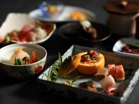 Autumn flavors course meal