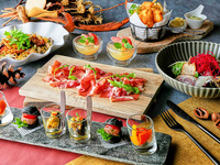 9/1～【ディナー】女子会におすすめ★シェアスタイルで楽しむ！ビール付き飲み放題&生ハム食べ放題クイーンコース