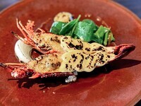 (Lunch) (Dinner) Grilled lobster in its shell with Thermidor sauce