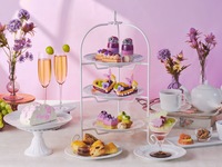 【 平日・通常席 】マスカットスパークリング付き！ぶどうと栗のパープルアフタヌーンティー