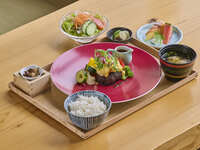 Akagi Wagyu beef hamburger grill set meal