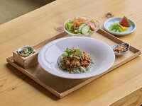 Gluten-free vegetarian pasta meal