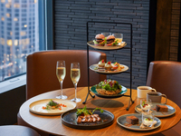 【3段スタンドのディナーコース】選べるメイン全9品＋乾杯スパークリング＆食後のカフェ
