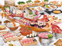 ランチコースお宝うまいもんビュッフェ(3歳以下のみ)