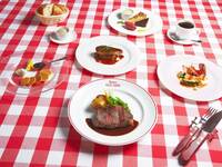 毎月２９日は肉の日限定コース 選べる前菜と前菜とアンガス牛のステックフリット200gボルドーワインフリーフロー付き