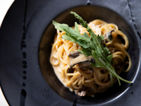 ボルチーニ茸のクリームパスタ