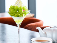 Shine Muscat parfait and TWG Tea set