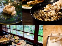 【祝！1周年記念コース】『松茸の土鍋ご飯と”豆富料理”「出来立てとうふ、焼き胡麻とうふ、豆水とうふ」&和牛と松茸のすき焼き小鍋』全8品 5980円→5,500円(税込)