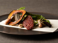 가을의 신슈·이나 계곡 디너 코스 — 전 6품