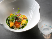 【web予約限定】季節のおすすめコースとプレミアム日本酒とのペアリング