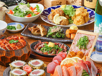 【魚メイン】お造り5種盛り＆生マグロ天、鰻飯など鮮魚尽くしプラン！計11品4,800円（飲放込）