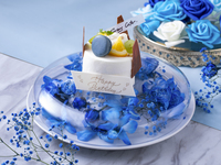 【AKプラン{全6品}】誕生花ケーキ付カジュアル記念日プラン(※メッセージは要望欄にて)※週末+300円