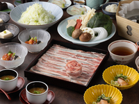 October limited — Selected Pork Dashi Shabu Kaiseki “Miyamazakura (Miyama-zakura)”