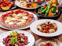 【简单】自制意大利面和意大利面、炸鸡薯条等经典简单套餐◎8道菜品3,980日元（附无限畅饮）