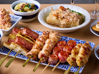 ★日～木　限定特典★ 【おすすめ名物コース5,500円（税抜）】スパークリング含む3時間ゆったり飲み放題付　「名物湯葉しゅうまい」「牛すじ大根」「炭焼き3種」が入った一番のおすすめ名物コース