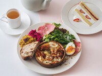 Special Lunch with Dessert & Drink — White Ginger Gratin with Young Chicken, Lotus Root, and Satoimo (Taro)