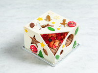 【TAKE OUT / 電話予約のみ！限定5台】まるでおもちゃ箱のような東京産苺のチョコレートケーキ