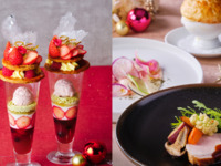 【平日】いちごのミルフィーユクリスマスパフェ付きランチコース（食後カフェフリー）