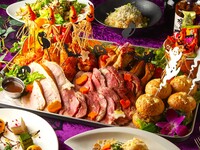 ハロウィンビアガーデン★《超超プレミアム飲み放題》肉のオールスター！すべてを詰め込むとてつもない爆盛★響・シャンパン付き