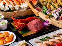 【特大ロブスター＆極上ウニ付きプレミアム】150種超の海鮮＆焼肉＆和洋中ブッフェ＋アルコール飲み放題