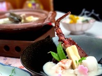 【夜景×名物のすっぽん鍋 　伊勢海老　仙台牛を織り込んだ贅沢会席】　都