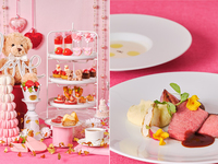 【土日 ステーキランチ付きプラン（わんちゃん同伴有）】大人/中学生以上いちごとスウィートベアのアフタヌーンティー