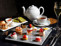 [December 26th - March 1st, 2026] Winter Afternoon Tea Set with a glass of champagne