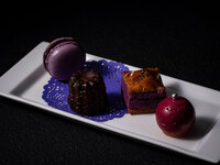 Homemade Four Kinds of Petits Fours and Beverage Combo