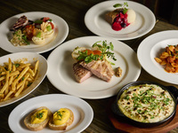 ■grigioコース　3時間飲み放題付き■季節の前菜やパスタ、茶美豚肩ロースのメインなど充実の全7品