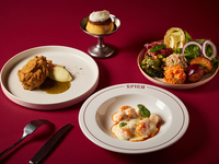 【2025 SPICA X'mas LUNCH COURSE】サラダブッフェにパスタとメインがついたクリスマス限定コース