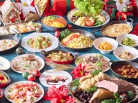 【12月土日】クリスマスランチ！ローストポーク、ローストチキン、ブランマンジェの紅ズワイガニのせなどおすすめ！海鮮ちらし寿司、揚げたての天麩羅も登場！