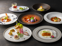 [1/1–1/3 Manfuku] Course featuring luxurious ingredients including Ezo abalone, lobster, and Kuroge Wagyu beef