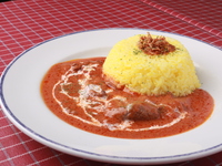 中山牛フレッシュトマトのハッシュドビーフ　～サフランライス～　（ドリンク付）