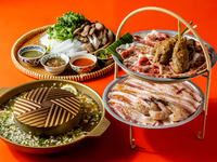 【焼肉＋しゃぶしゃぶ】ムーガタ鍋ライトプラン♪180分飲み放題付き