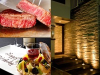 A コース＋ 記念日ケーキ　　パリブレストケーキにメッセージを添えて